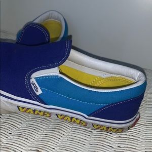 Blue arcade vans